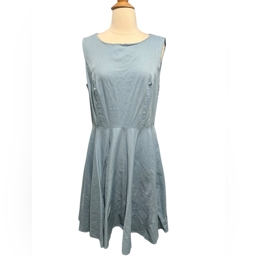 Grace Karin Women’s Blue Fit and Flare Sleeveless Dress- size 12